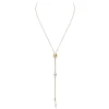 Pearls in Motion Akoya and Golden South Sea Cultured Pearl Pendant in 18K Yellow Gold