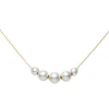 Pearls in Motion Akoya Cultured Pearl Pedant in 18K Yellow Gold