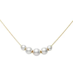 Pearls in Motion Akoya Cultured Pearl Pedant in 18K Yellow Gold