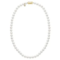 18" Akoya Cultured Pearl Strand Necklace – 18K Yellow Gold Clasp