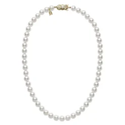 18" Akoya Cultured Pearl Strand Necklace – 18K Yellow Gold Clasp