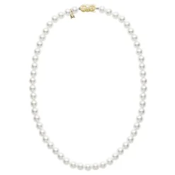 18" Akoya Cultured Pearl Strand Necklace – 18K Yellow Gold Clasp