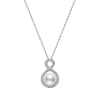 Ruyi Collection Akoya Cultured Pearl and Diamond Pendant in 18K White Gold