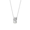 Universe Elements White South Sea Cultured Pearl and Diamond Pendant