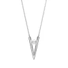 V Code Akoya Cultured Pearl Pendant in Silver