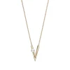 V Code Akoya Cultured Pearl Pendant in 18K Yellow Gold
