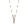 V Code Akoya Cultured Pearl and Diamond Pendant in 18K Pink Gold