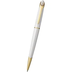 White Ceramic Akoya Ballpoint Pen