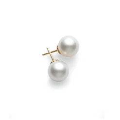 White South Sea Stud Earrings